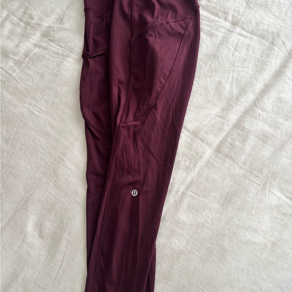 lululemon athletica Burgundy Leggings - Picture 2 of 4